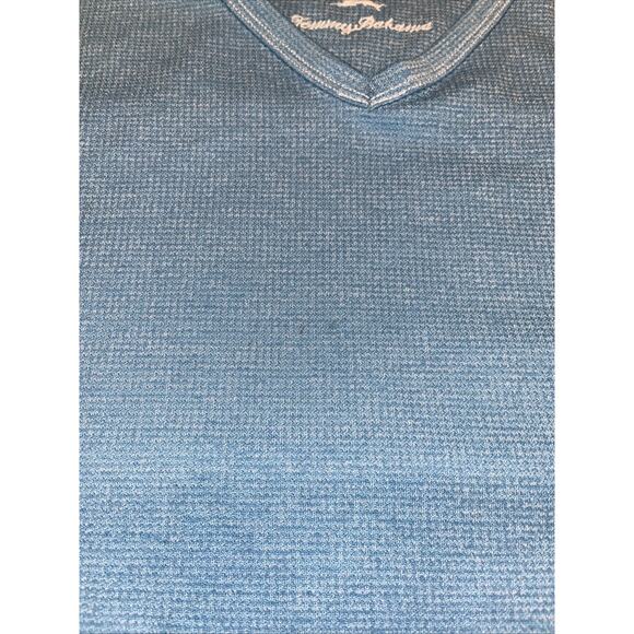 Tommy Bahama Shirt Mens S Blue V-Neck Modal Blend Comfort - Picture 7 of 7